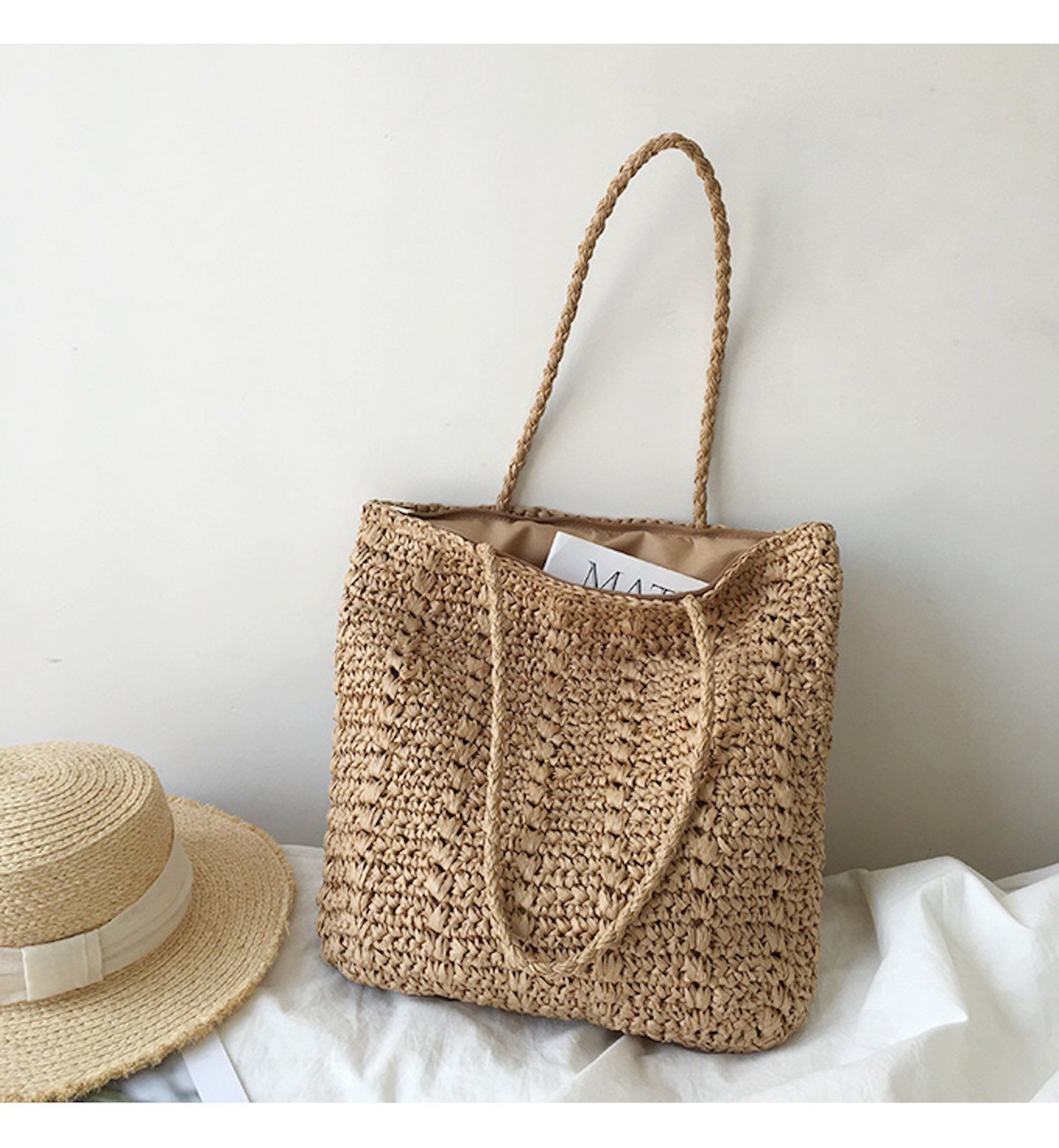 How to Style Straw Tote Bag: 15 Refreshing Outfit Ideas for Ladies