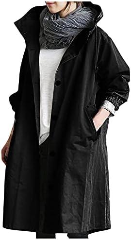 Stylish Women's Plus Size Hooded Trenchcoats and Jackets