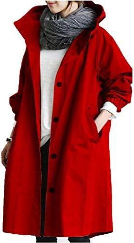 Stylish Women's Plus Size Hooded Trenchcoats and Jackets