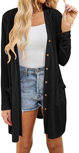 Chic Women's⁢ Tie Front Cardigan‌ for Versatile Everyday Wear