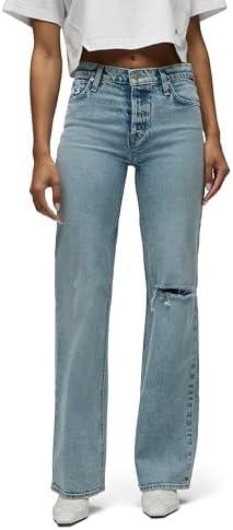 Trendy Women's High Waist ⁢Jeans - Comfort Meets Style!