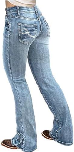 Explore trendy women's jeans: high waisted, ripped & stylish!