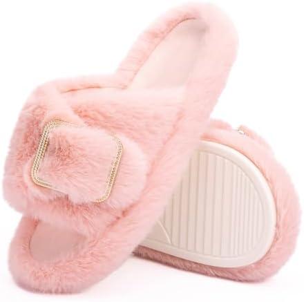 Cozy and ‍Stylish ⁤Women's Fuzzy Slippers for⁤ All Seasons