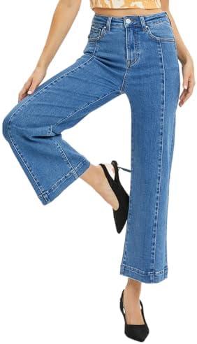 Trendy Wide Leg Denim Pants for Ultimate Comfort & Style