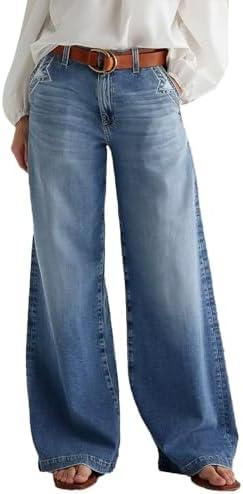 Trendy Women's Wide Leg Jeans for Stylish Comfort