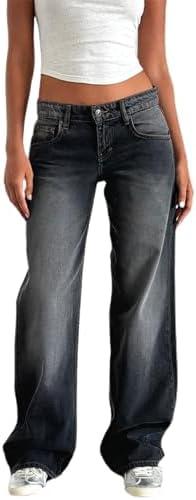 Wide‌ Leg and Straight Leg Women's Denim Jeans Collection