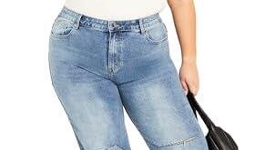 Trendy High Waist Wide Leg Jeans for Stylish Comfort