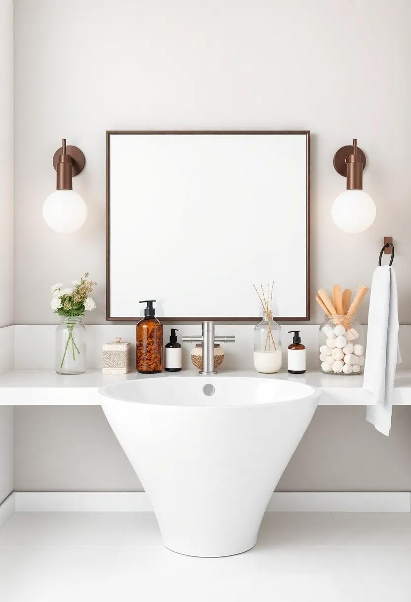 Chic⁢ Jar Displays for Bathroom Essentials with Character