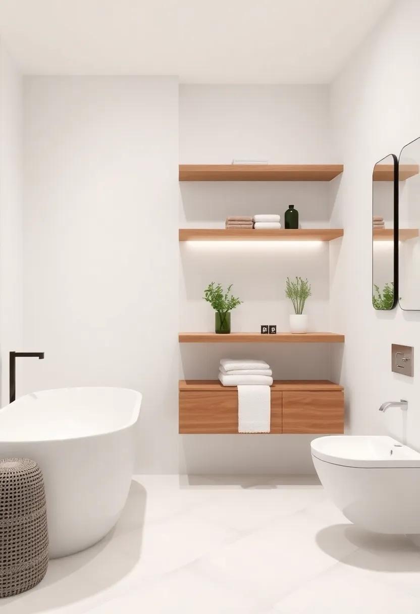 Elegant Floating Shelves for a Modern Touch in Your Bathroom Decor
