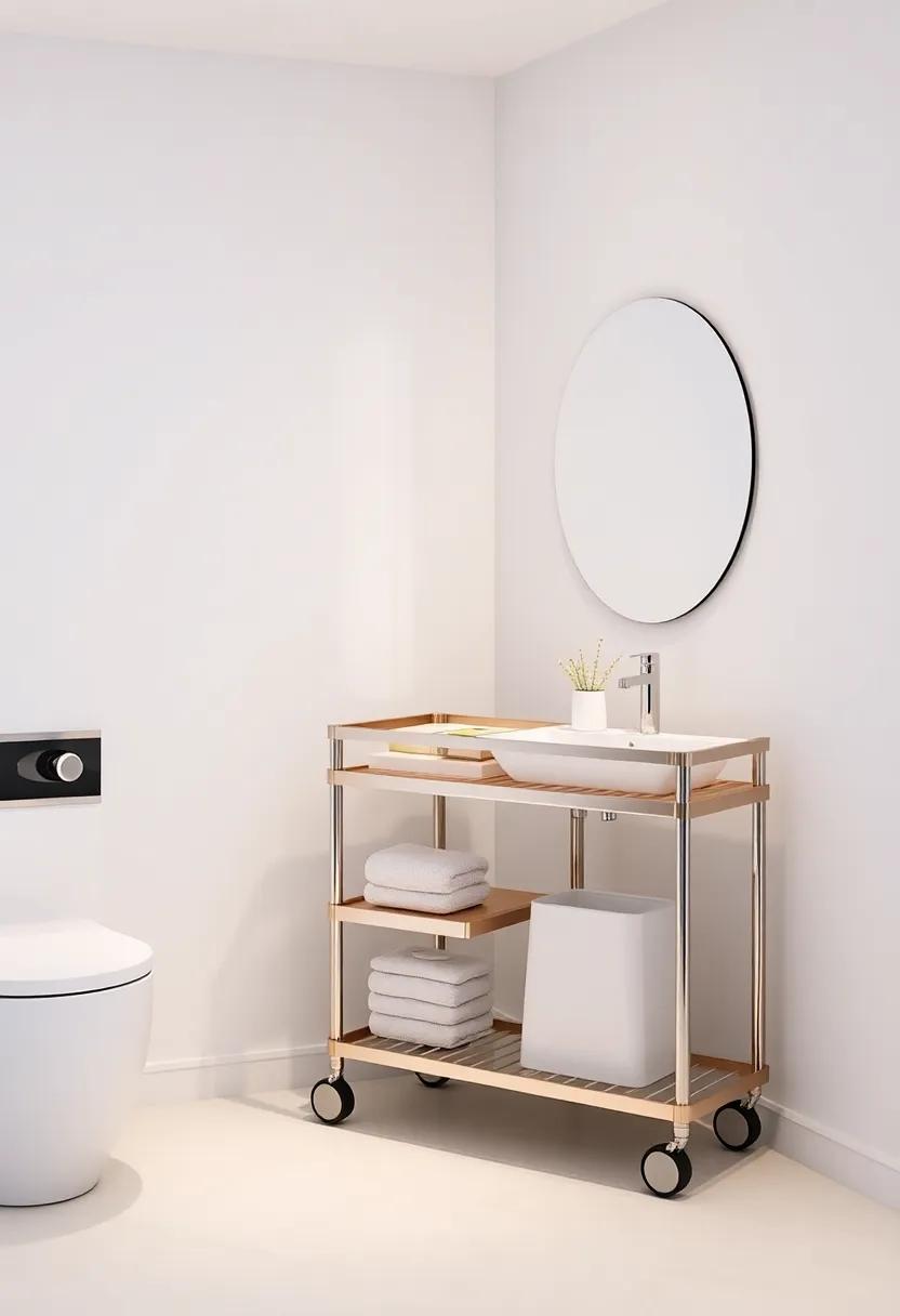 Luxurious Rolling Carts for Flexible Storage Solutions