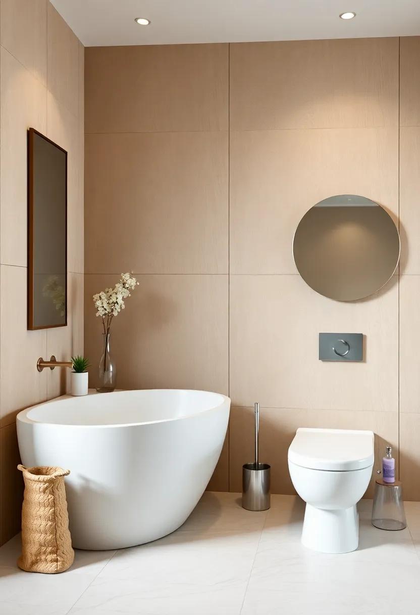 Cohesive Design with Accent‍ Walls in Bathroom Spaces