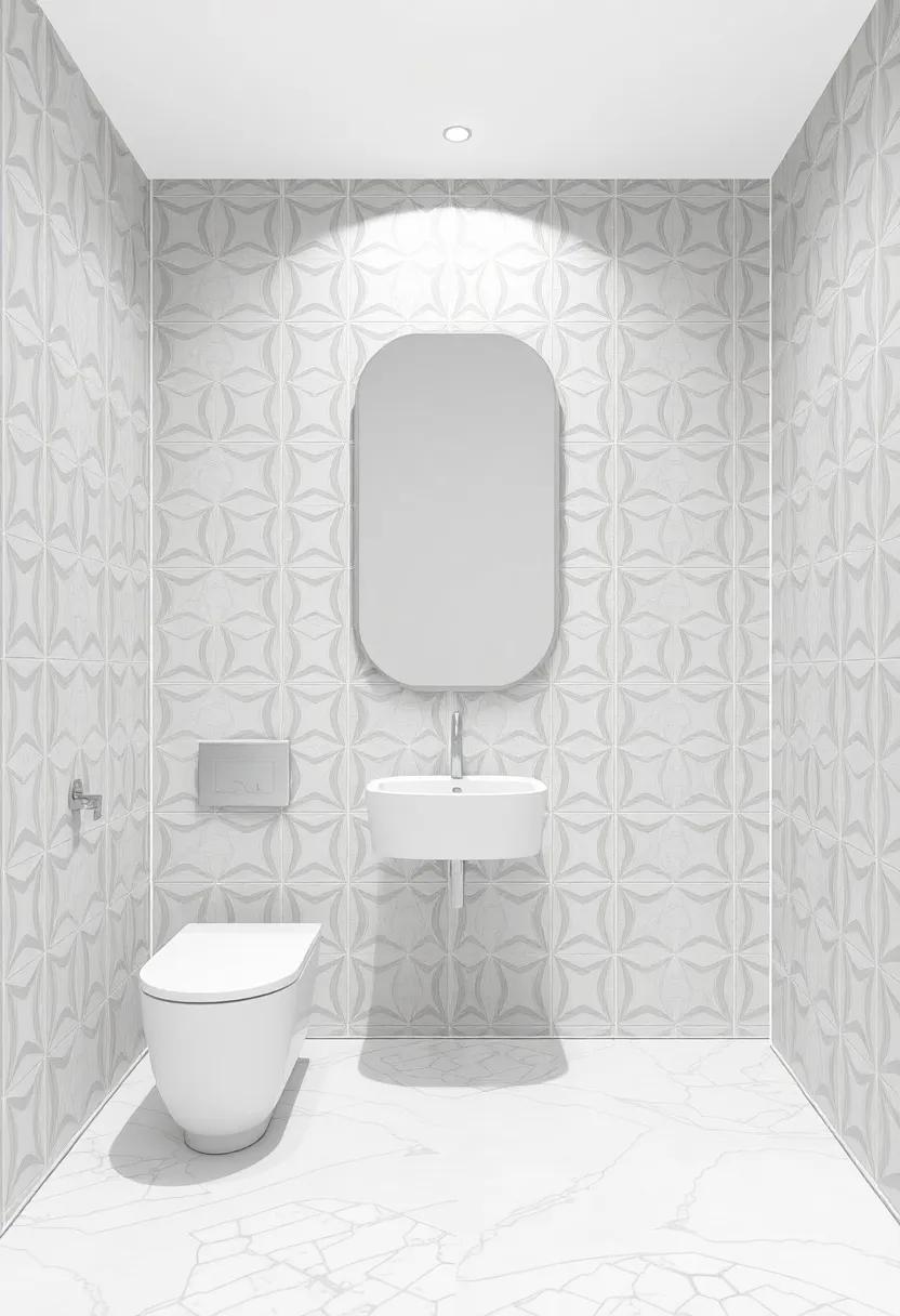 The Modern Twist⁢ of⁤ Geometric Patterned Bathroom Panels