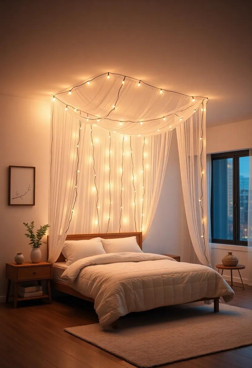 Illuminate Your ⁤Room with⁢ Dreamy ⁤Canopy Designs Using String Lights