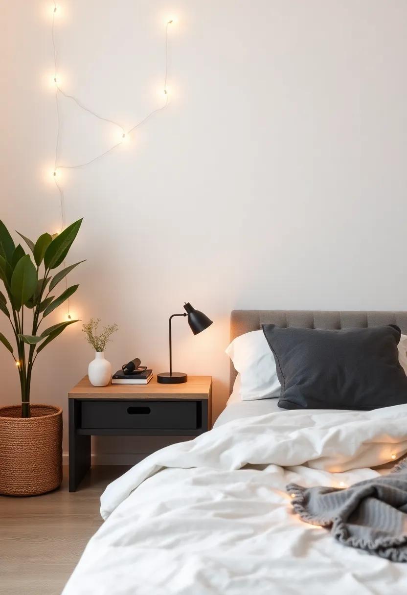 Inviting ⁣Nightstand⁤ Ideas: use String ⁣Lights for ⁣an Added Glow
