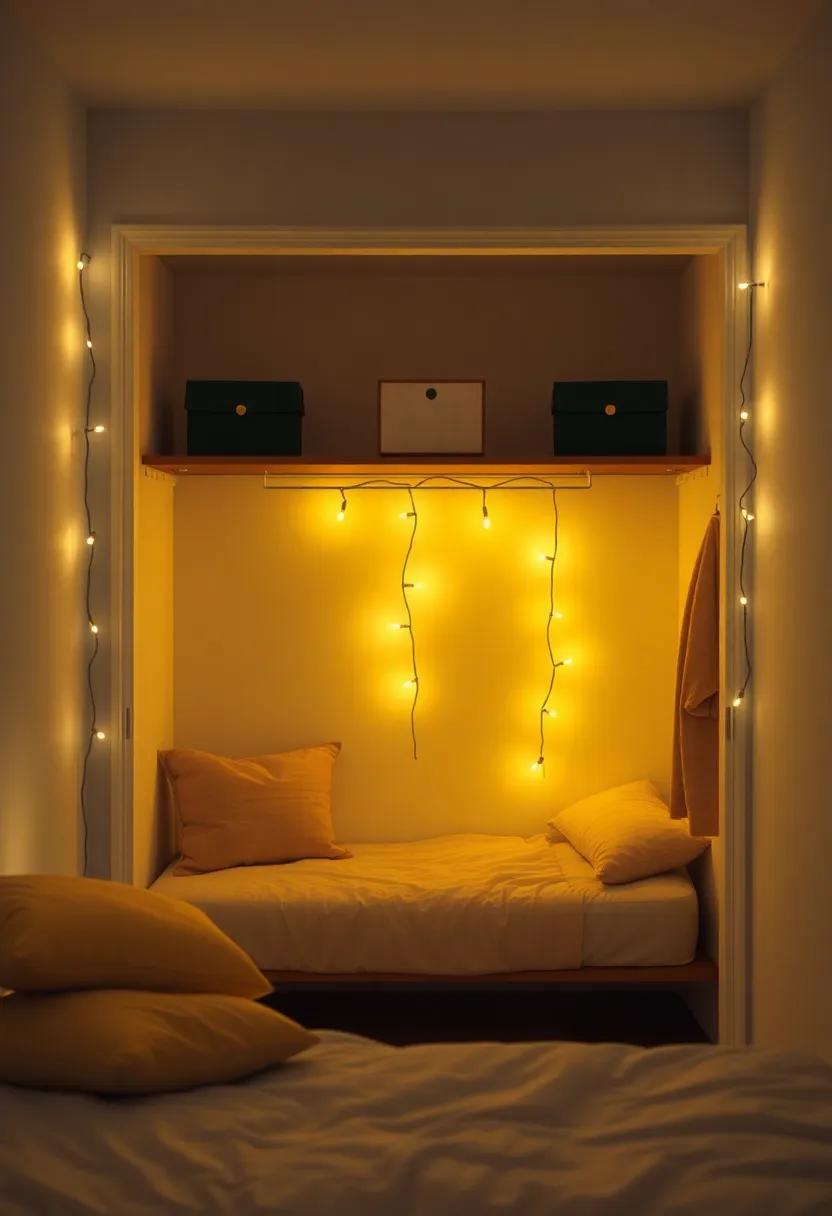 Illuminate Your Closet:‌ Adding ​String Lights‌ for a Touch of Glam