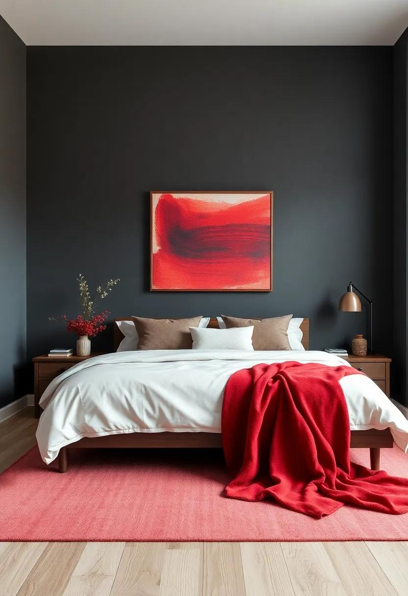 Fiery Reds and rich Burgundies to Add Drama⁣ to Your Space