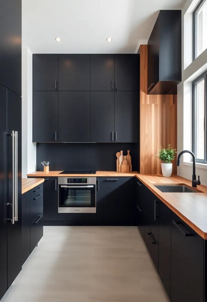 Cohesive Design: Black Cabinetry Throughout the Home