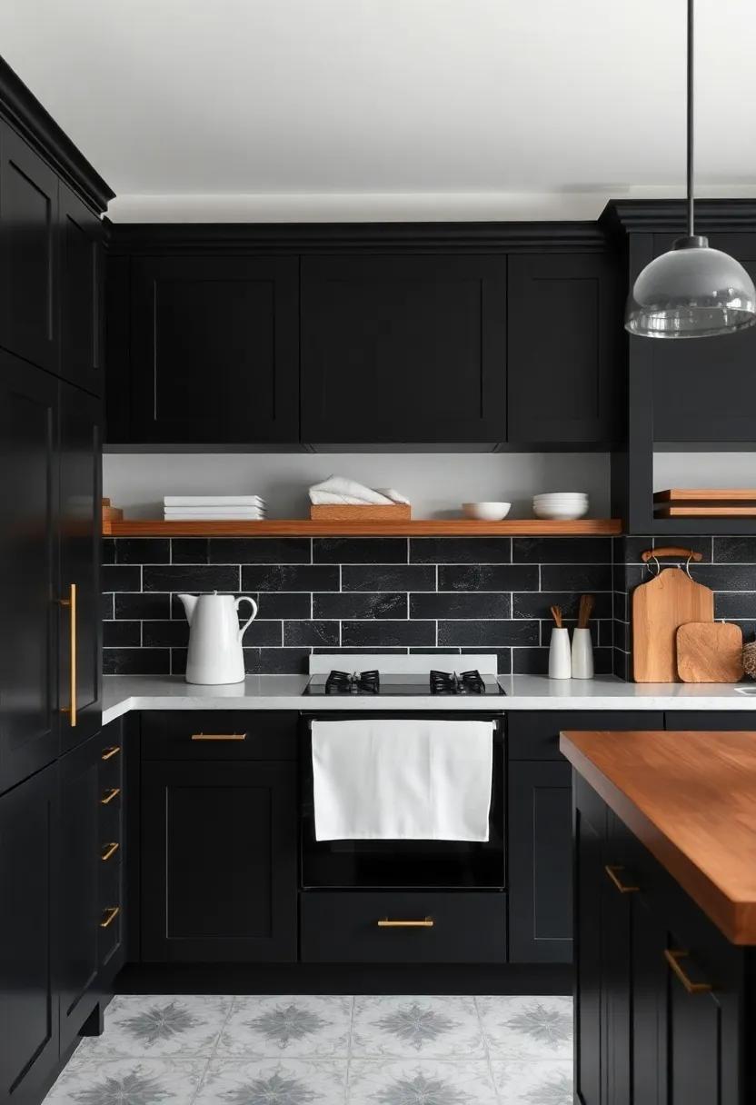 Exploring Textures: Smooth Cabinets ⁣and Rustic Surfaces