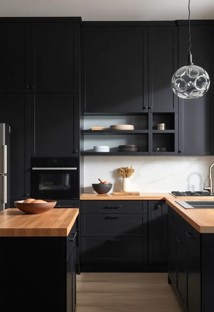 Lighting Choices That Illuminate Black Cabinetry
