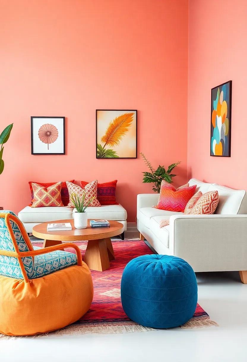Vibrant Color ‌Palettes: Infusing ⁣Life Through Bold Accent Pieces