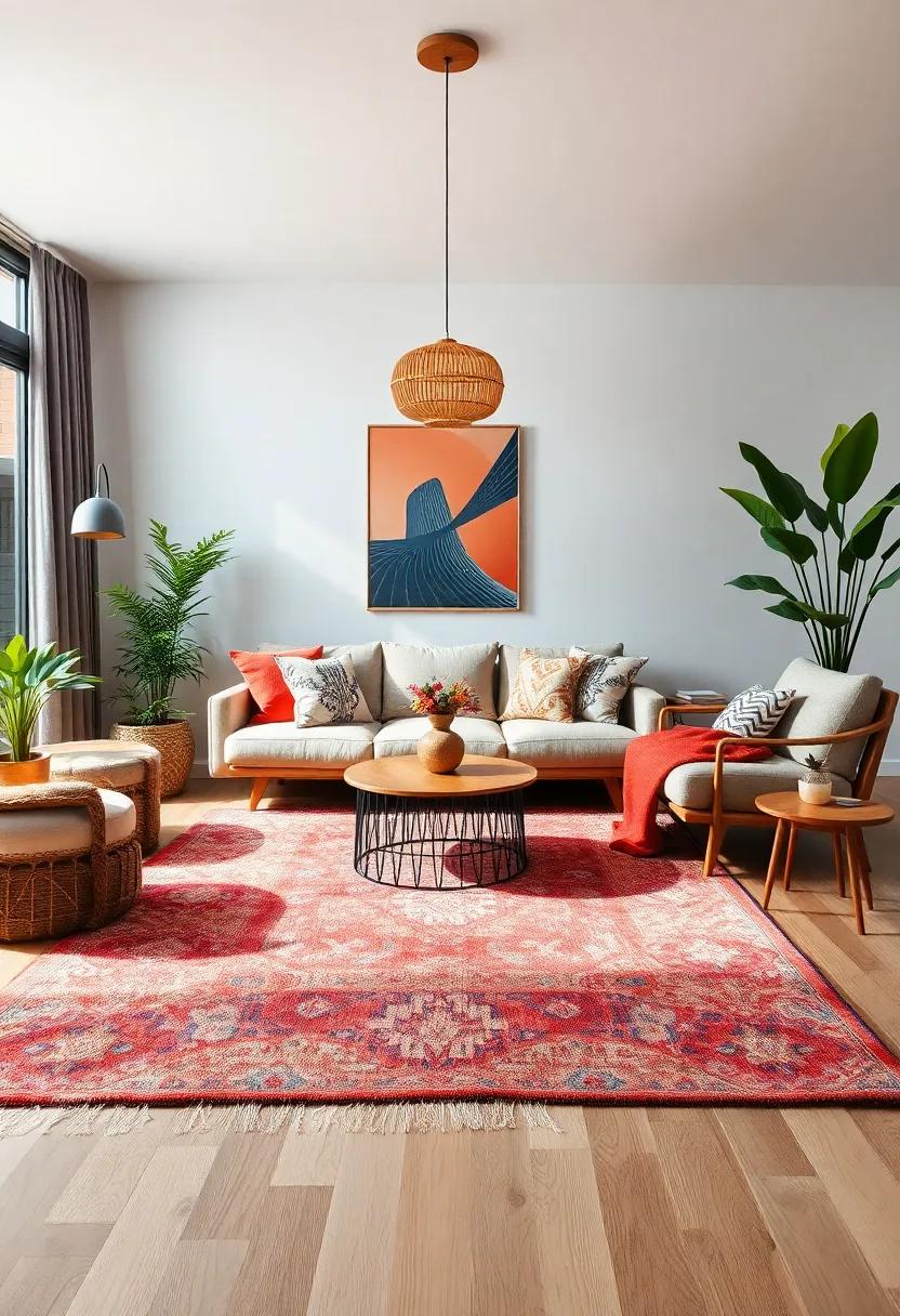 Creative use of Rugs: ⁤Defining Spaces with⁤ Eclectic Fabrics