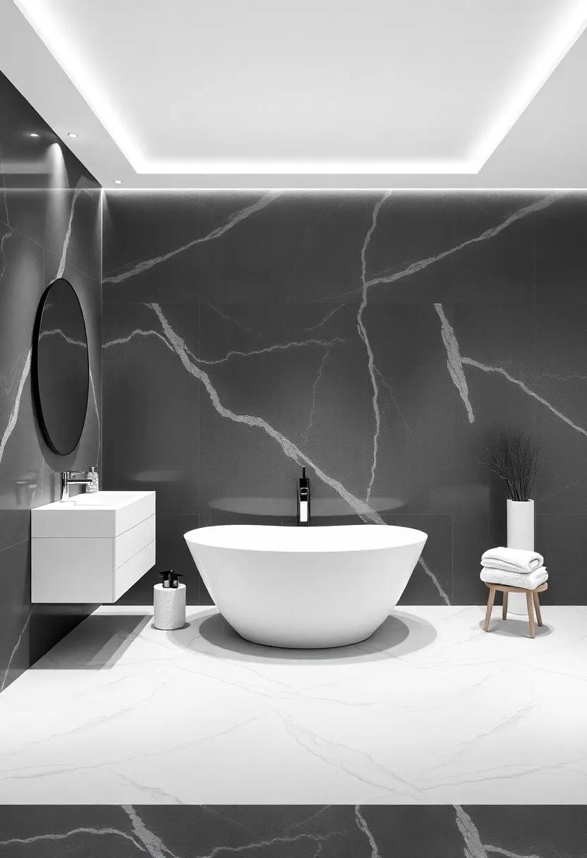 Creating a Spa-like Atmosphere ⁤in a Monochrome Bathroom