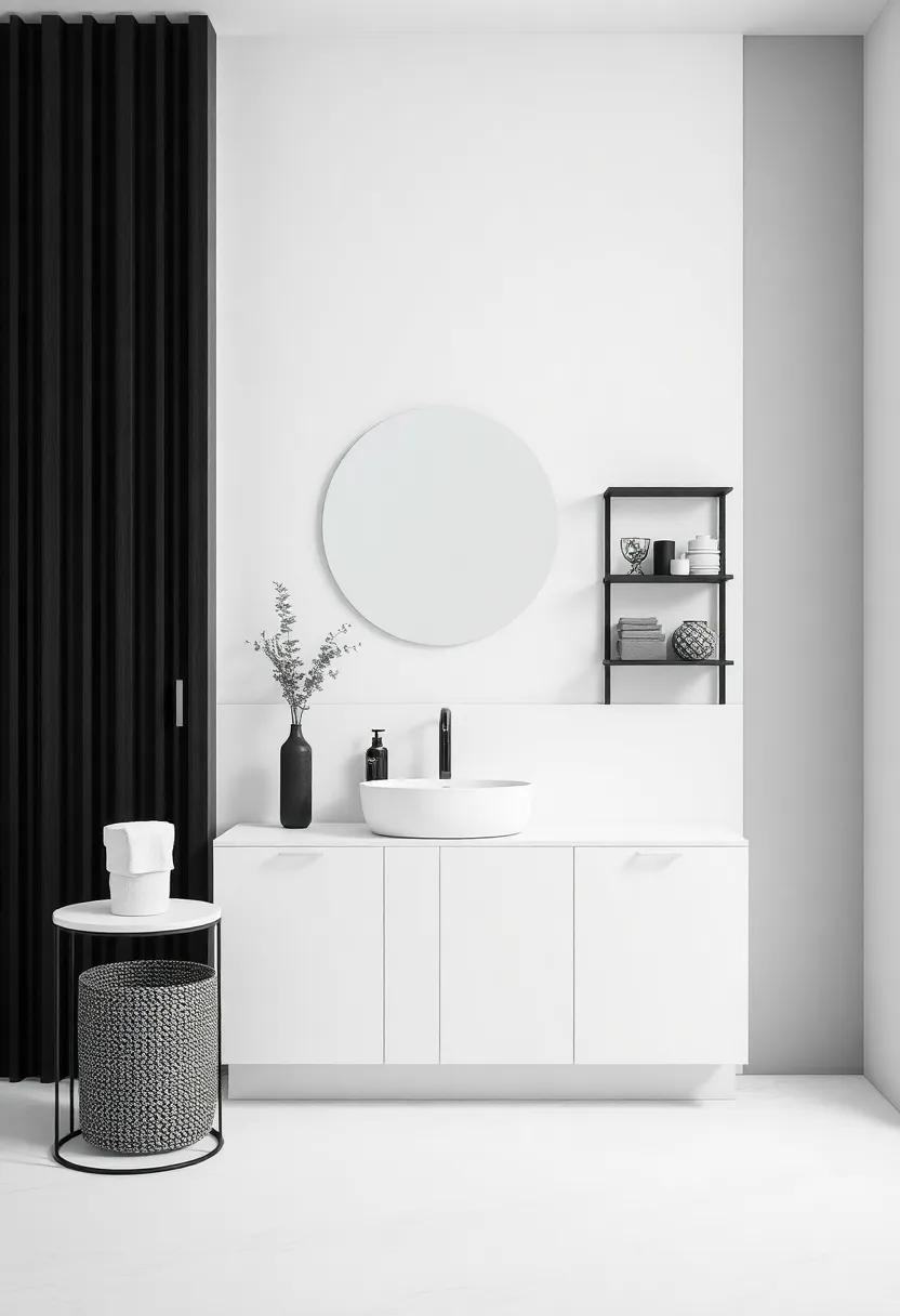 Elegant Storage Solutions for a Clutter-Free Monochrome Look