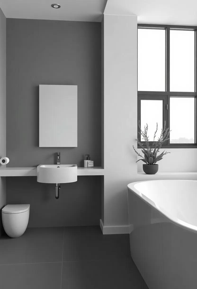 Framing Views: How Windows⁢ Influence Monochrome Bathroom Design