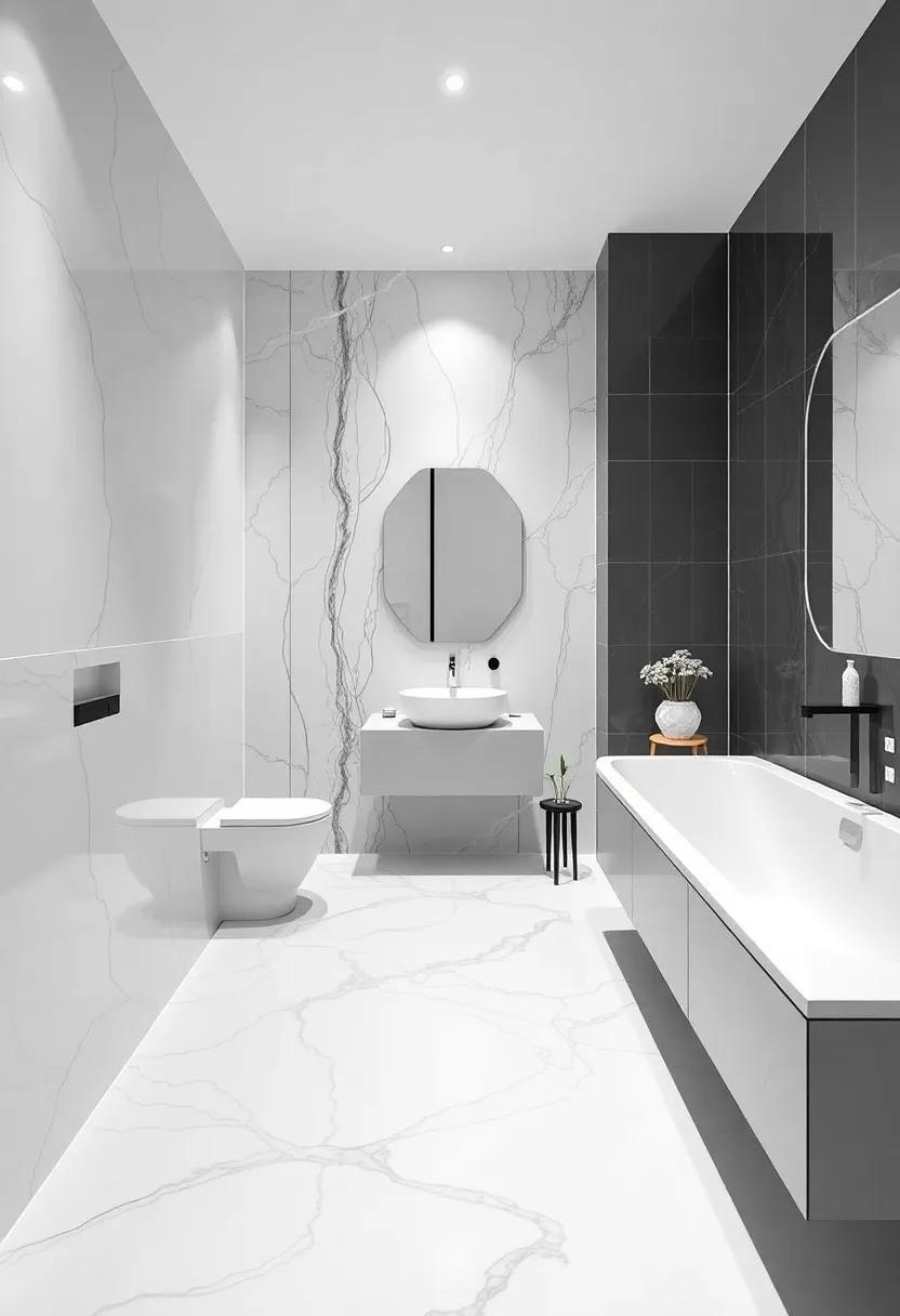 innovative Tile Designs for Stunning Monochrome floors