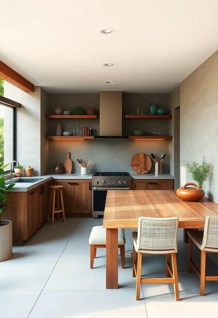 Blending with Nature: Choosing Sustainable Materials for Your Rustic Kitchen