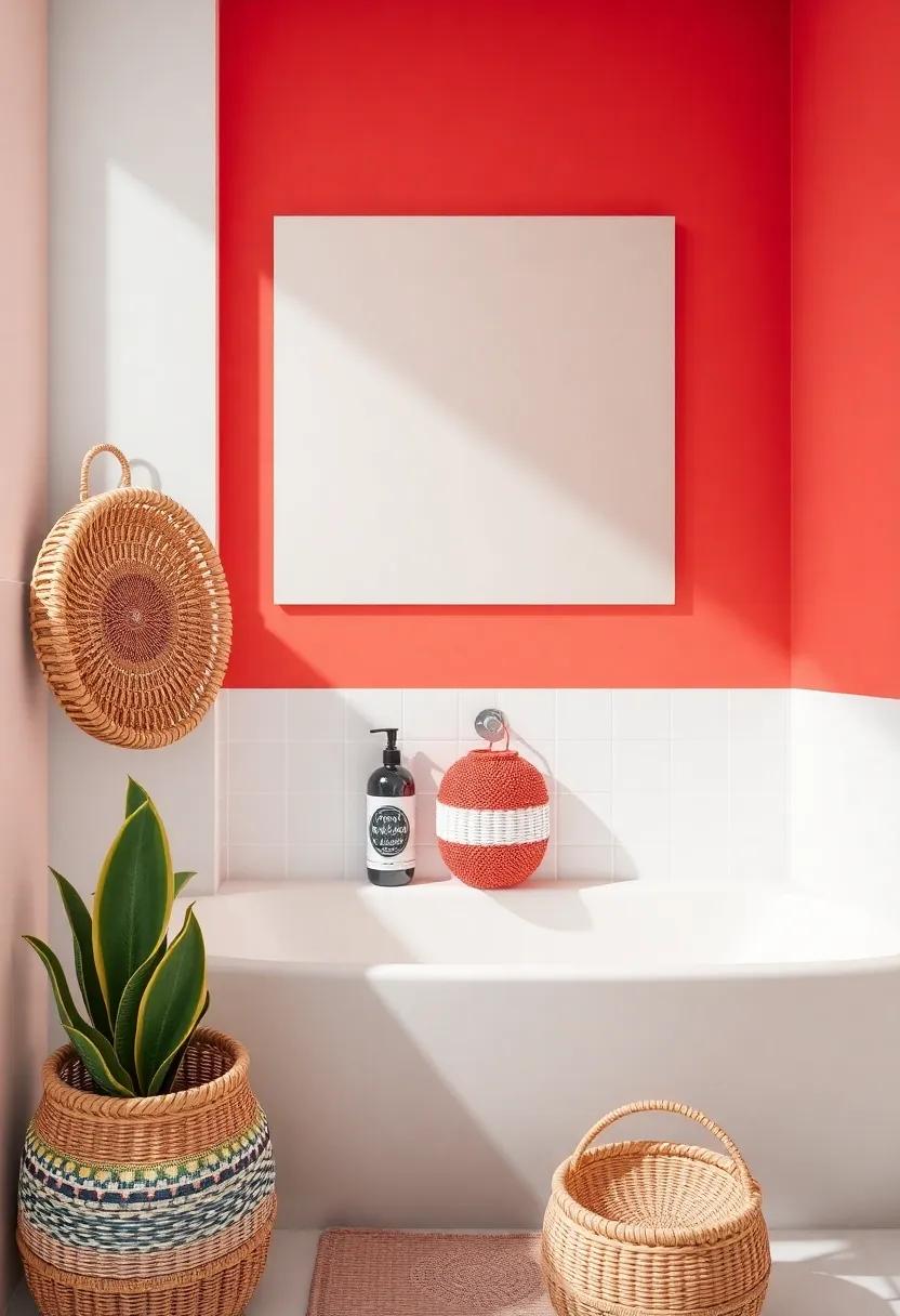Bold Colors and Patterns‍ Fusion for Eye-Catching ‍Basket Arrangements
