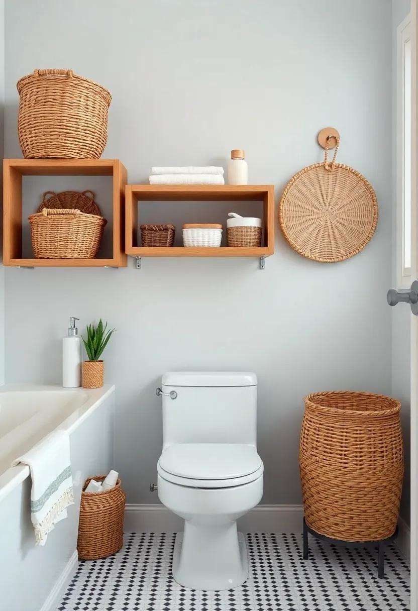 Cleverly Concealing Essentials with Stylish ​decorative Baskets