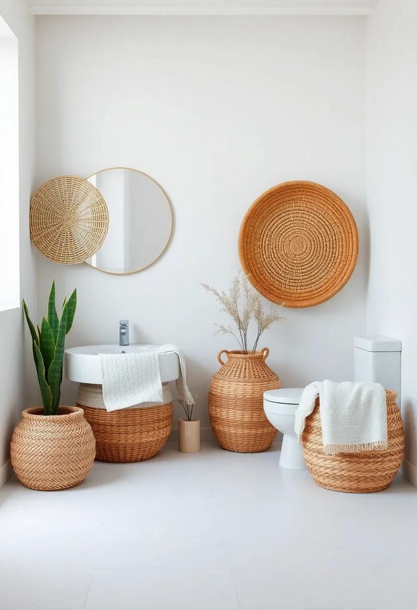 Layering Different Materials in Baskets for Textural Sophistication