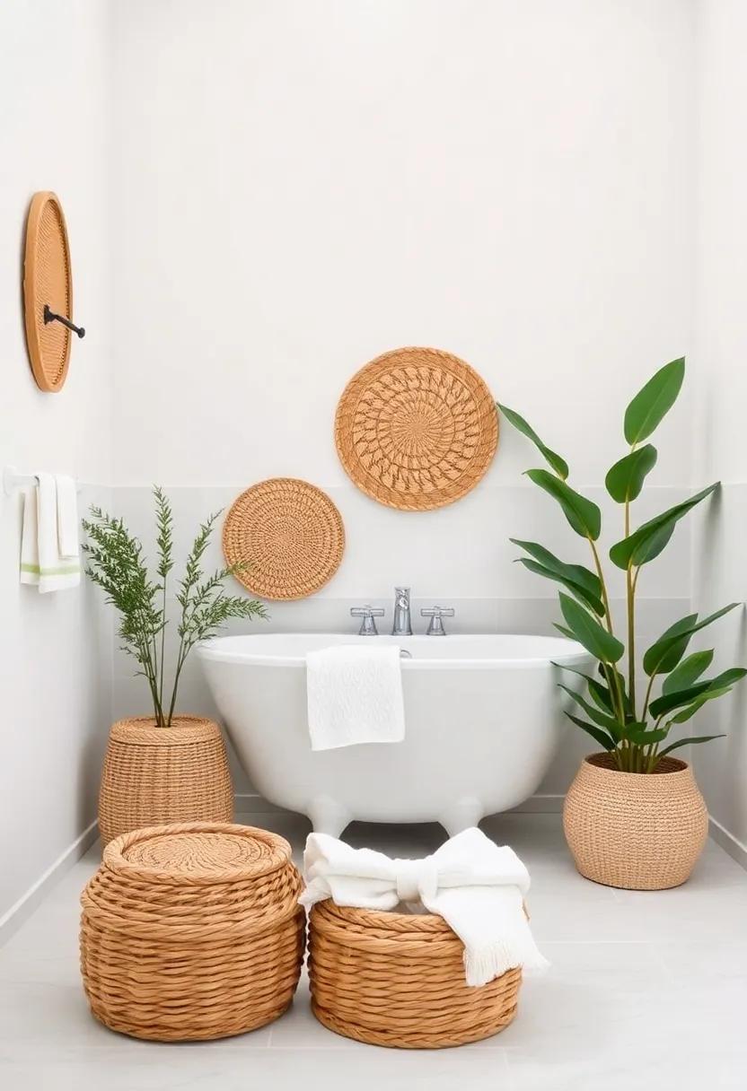 Setting a Spa-Like Vibe with Luxurious Basket Decor ideas