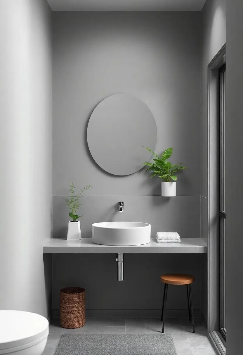 Incorporating Greenery For A Fresh Touch⁢ in Grey Bathrooms
