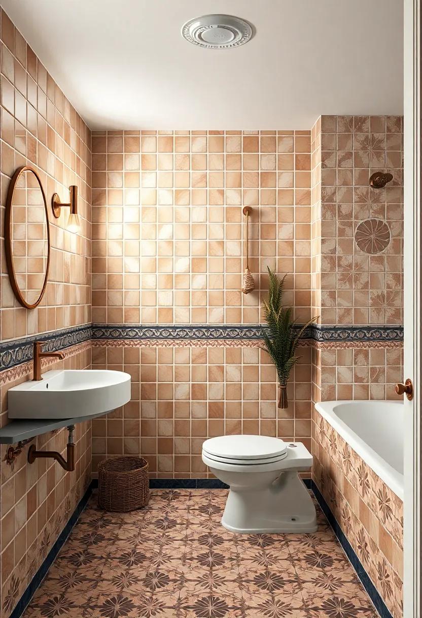 Crafting Unique focal Points with Intricate Tile Arrangements