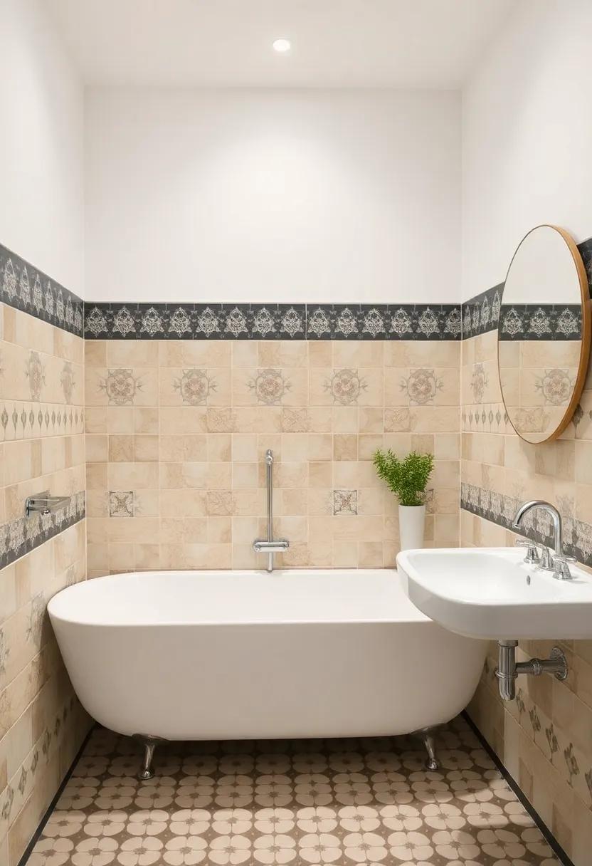 infusing Character with Vintage Tiles in Small Bathroom Spaces