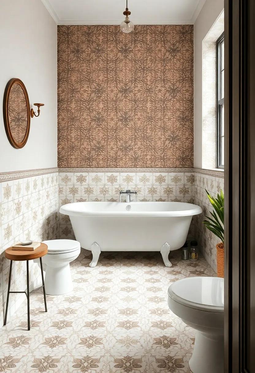 Transforming Vintage Bathrooms With Exquisite Patterned⁢ Tiles