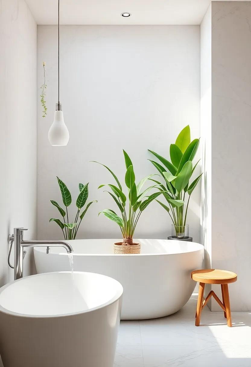 Nature's Touch: Incorporating Plants for a‍ Tranquil Bathroom ⁣Environment
