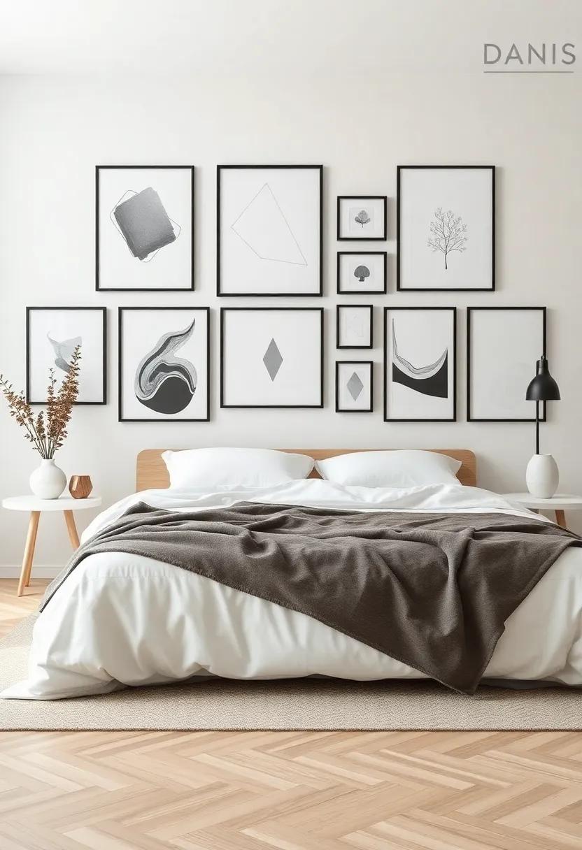 Embrace‍ Serenity Through ⁤Minimalist Gallery Walls‍ That Enhance your Bedroom Aesthetic