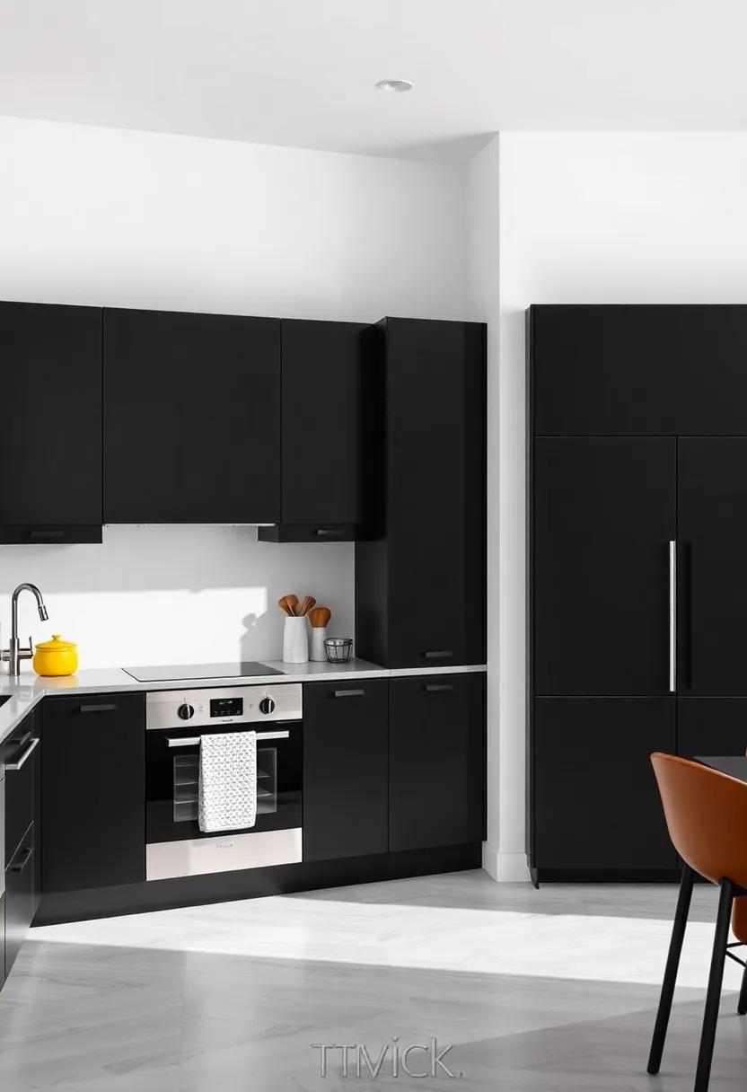 Color Blocking: Experiment with ‍color‌ blocking ⁤techniques using vibrant hues on⁤ walls or accessories, ⁤setting your black cabinets as a bold ​foundation