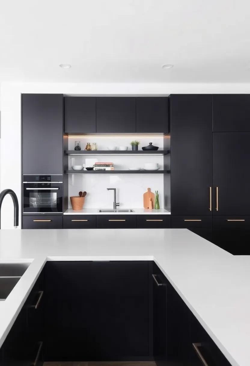 Hidden⁢ Storage: Opt for black ⁢cabinets with clever hidden ​storage solutions,maximizing‍ functionality while maintaining a⁢ sleek,modern appearance