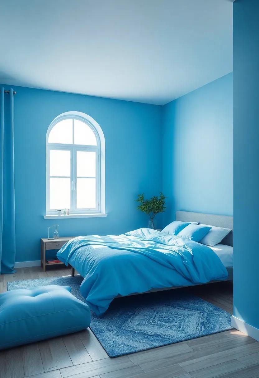 Creating a Dreamy Atmosphere with Sky-inspired Blue Elements