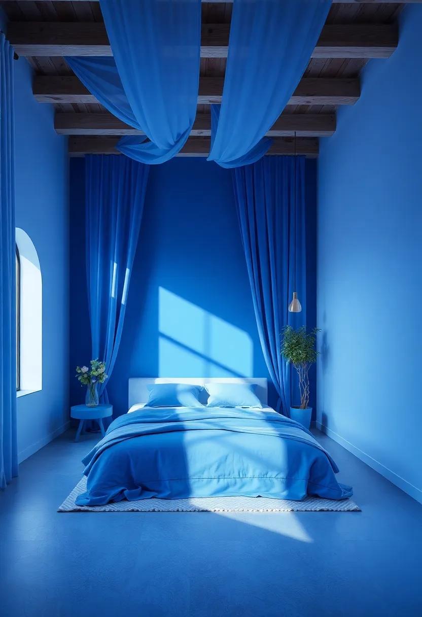 Drapery and Blue: ⁤Enhancing Light Flow ​with ⁢Elegant Designs