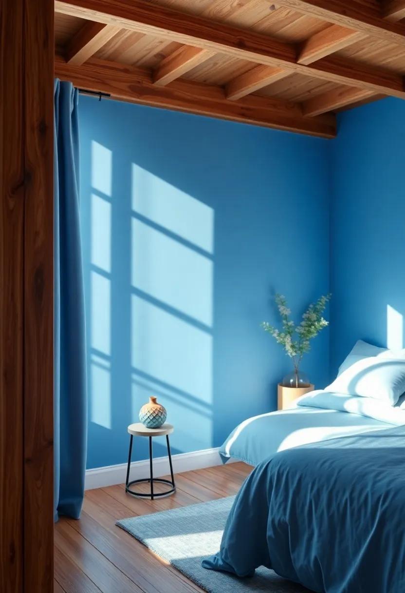 Nature-Inspired Themes with Blue Shades for a Calming Retreat