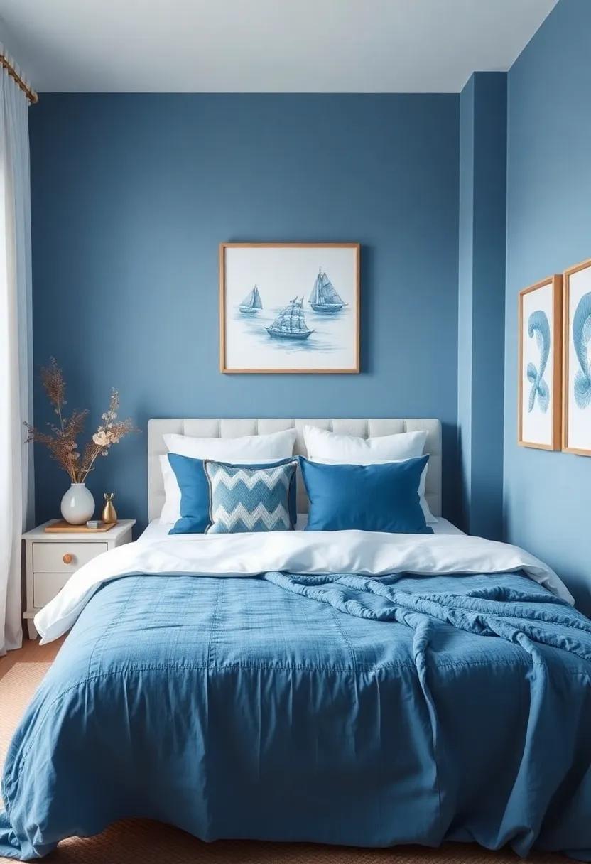 Nautical Inspirations: Embracing Ocean Blues⁣ in Bedroom Decor