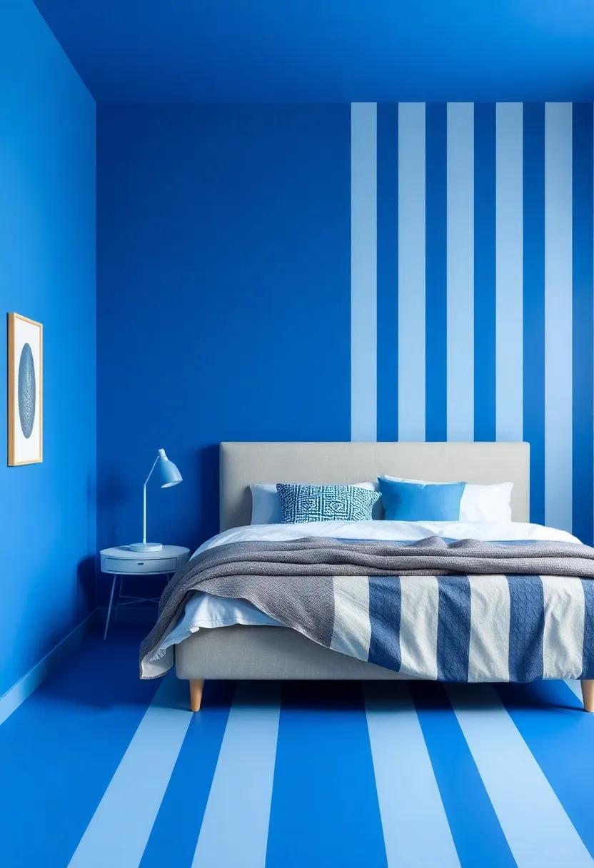 Playful Patterns: Incorporating Blue ⁣Stripes ⁤and Geometric Designs