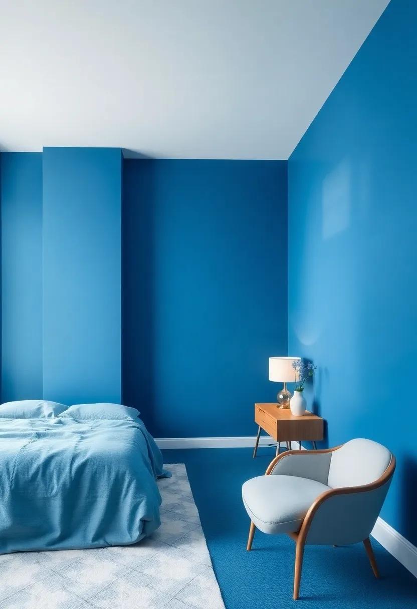 Statement Walls:⁤ Bold Blue Designs that Captivate and Inspire