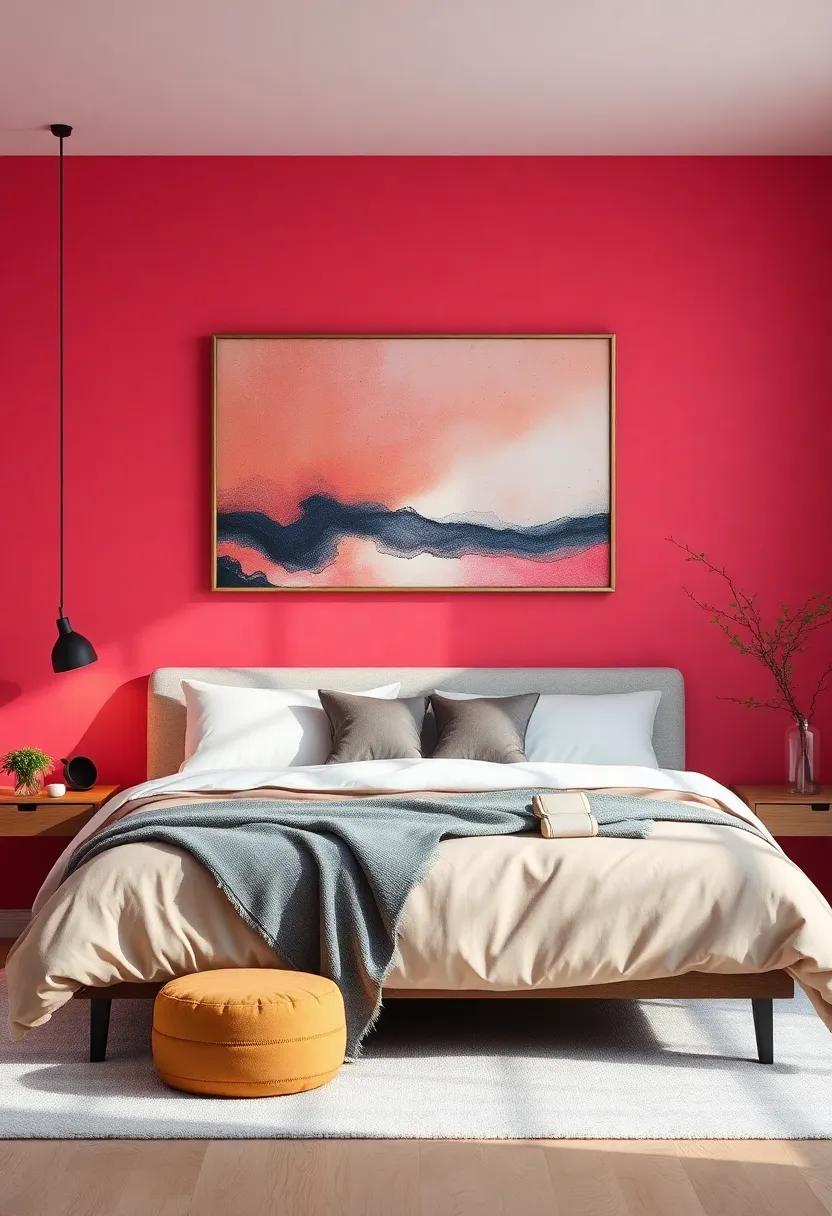 Bold Artwork as a Focal Point: ‍Energizing ​Your Bedroom Walls