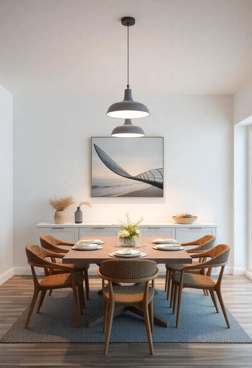Tidal Mood⁤ Lighting: Install dimmable‌ lighting to mimic ⁣the changing ambiance of⁣ the tides, creating a comforting ‌atmosphere for each meal
